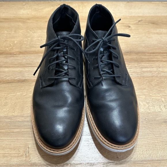 Clarks Men's Chukka Lace Up Boot Hommes Black Comfort - Picture 1 of 8